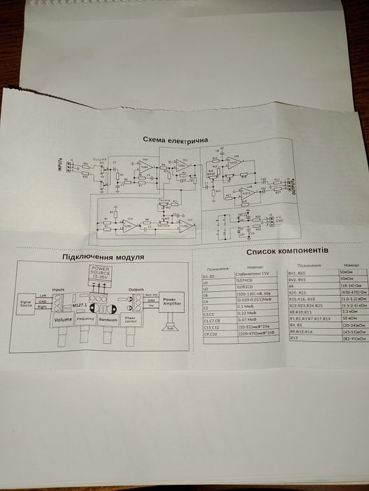 Фильтр сабвуфера, ФНЧ, кроссовер