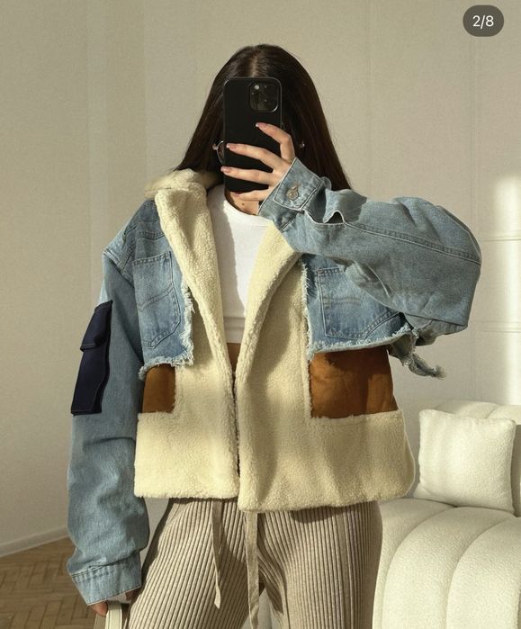 Teddy джинсовка, дубленка