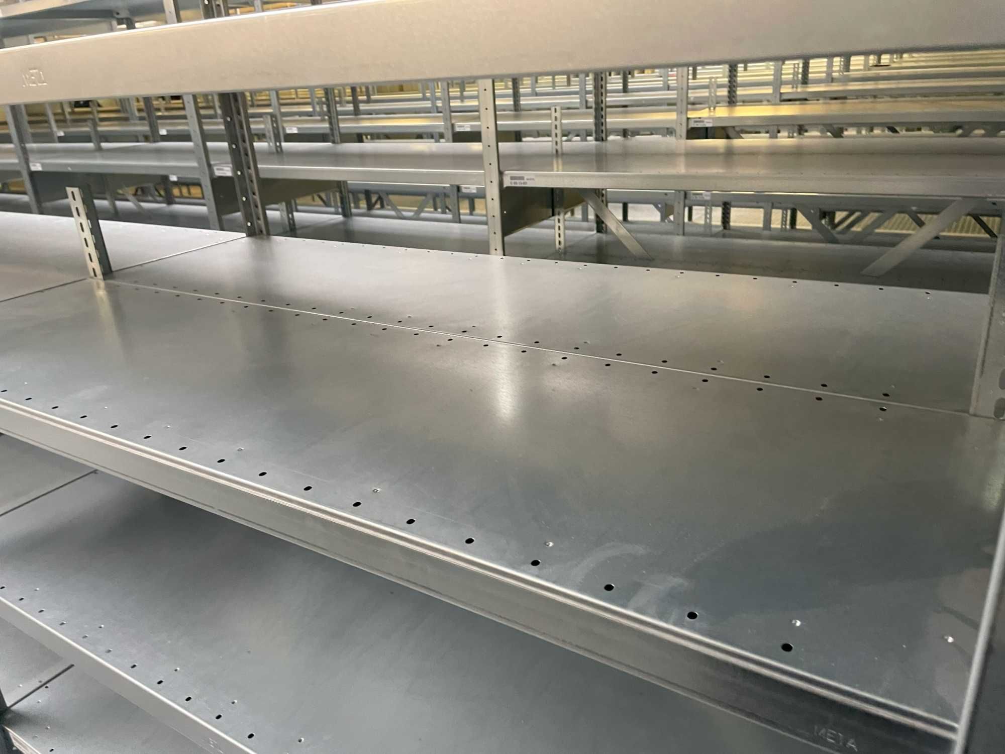Regały META CLIP H2500xL1300xW700 mm Solidne Ocynk 225kg na półkę!