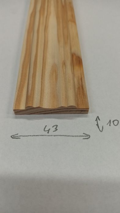 Listwa ozdobra wykończeniowa frezowana sosna