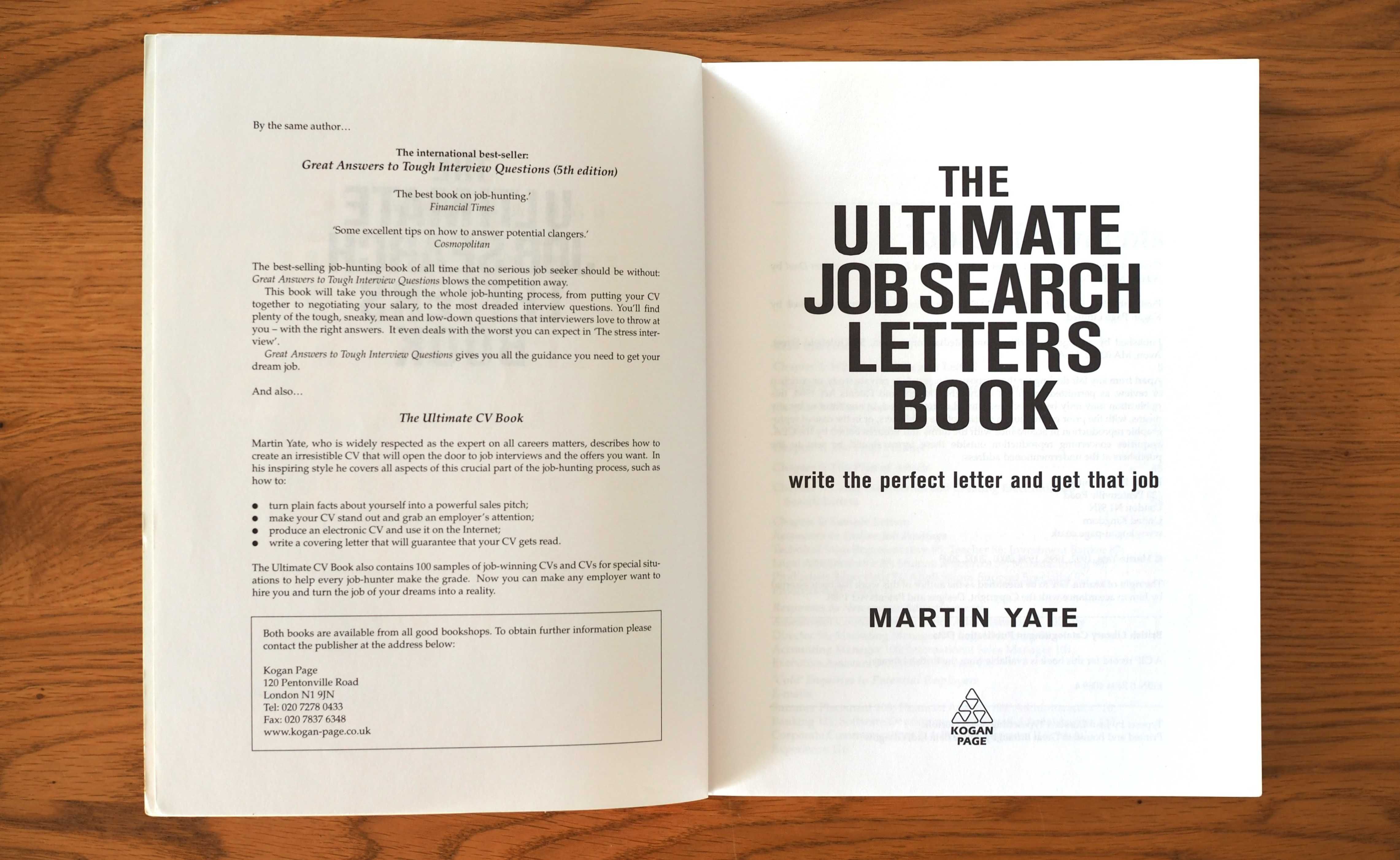 Martin Yate The Ultimate Job Search Letters Book