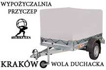 Wynajem przyczep wypożyczalnia, przyczepka towarowa do auta katB lekka