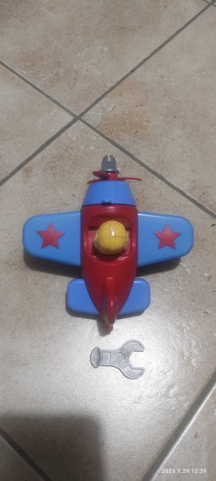 Игрушка самолёт конструктор времён СССР