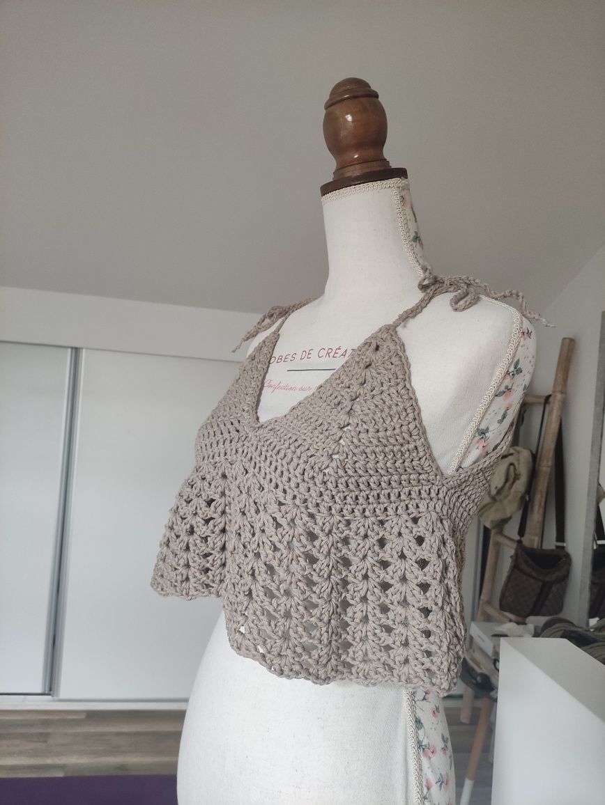 Top  estilo Boho