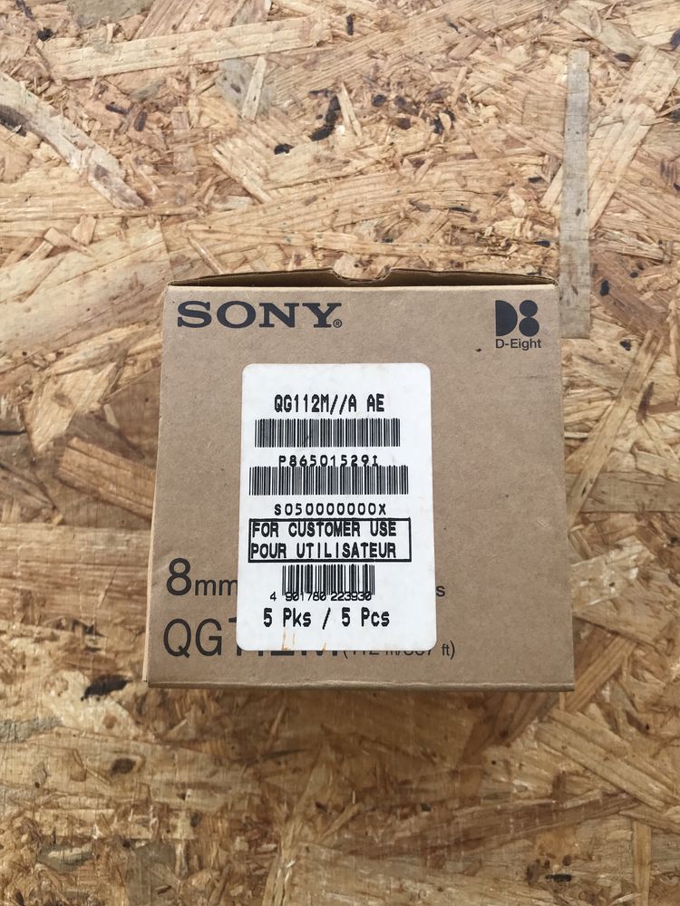 5 X Data Cartridge Sony 8mm QG112M - Novas e seladas