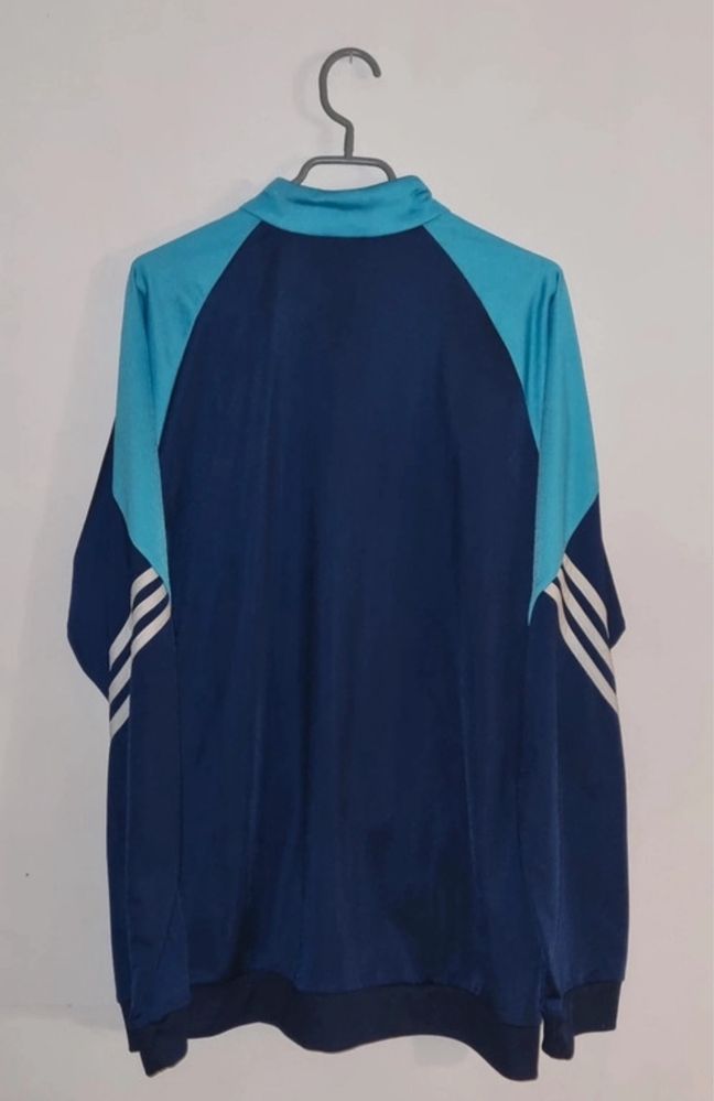 Bluza adidas oldschool retro vintage niebieska