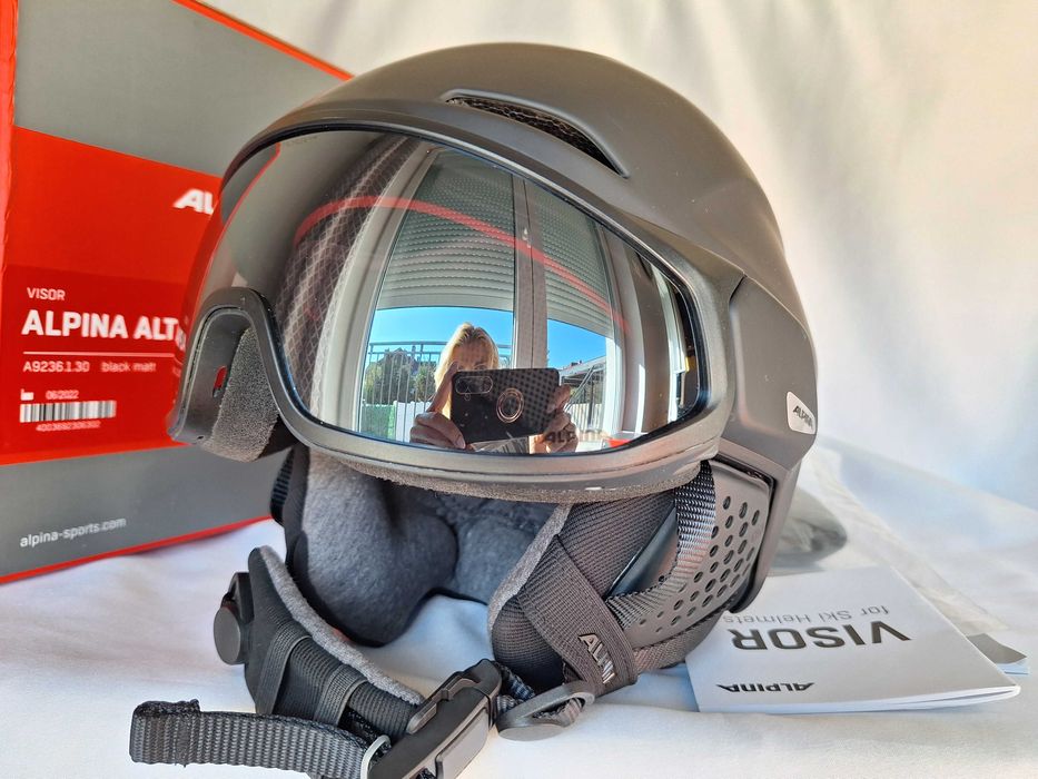 Kask narciarski Alpina Alto Q-Lite Visor Black Matt S 51-55cm