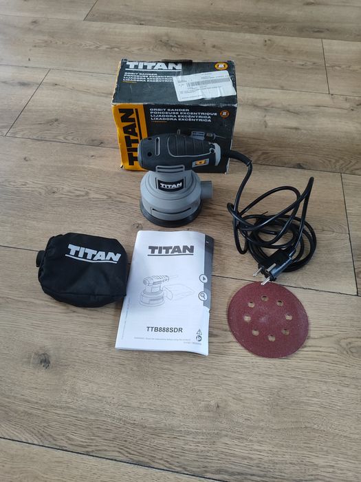 Szlifierka mimośrodowa Titan 300w, regulacją obrotów, rok 2024