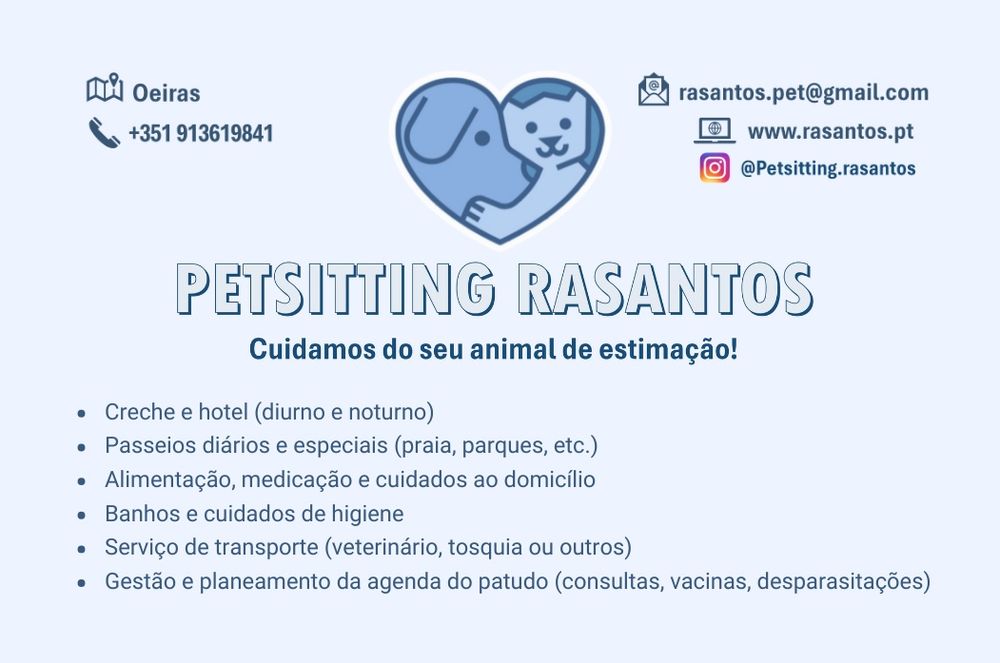 PetSitting RASantos - Cuidamos do seu animal de estimação!