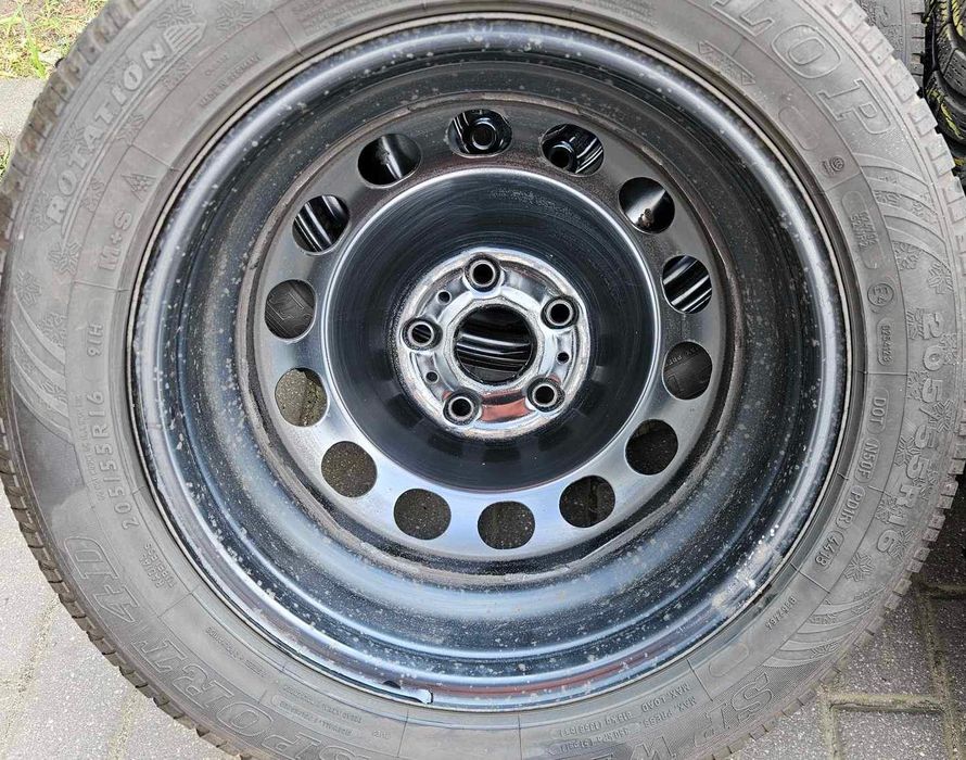 4x Felgi stalowe VW 6 x 16 5x112 ET48 GOLF / OCTAVIA / LEON