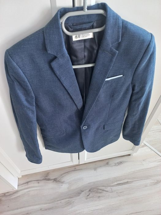 Marynarka h&m 146 świąteczna granatowa