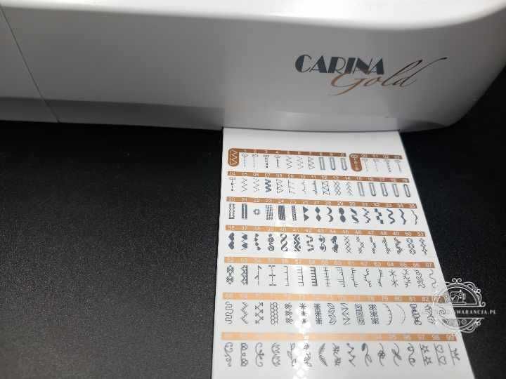 CARINA GOLD  maszyna do szycia  skóra, jeans ,filc  12 MSC GWARANCJI