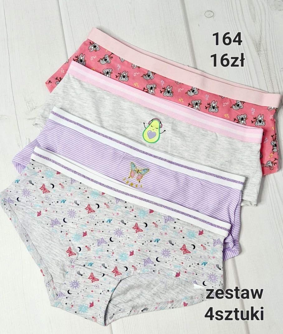 4sztuki majtki dziewczęce 164