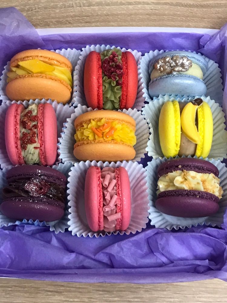 Десерти Макарон Macarons  торт куб