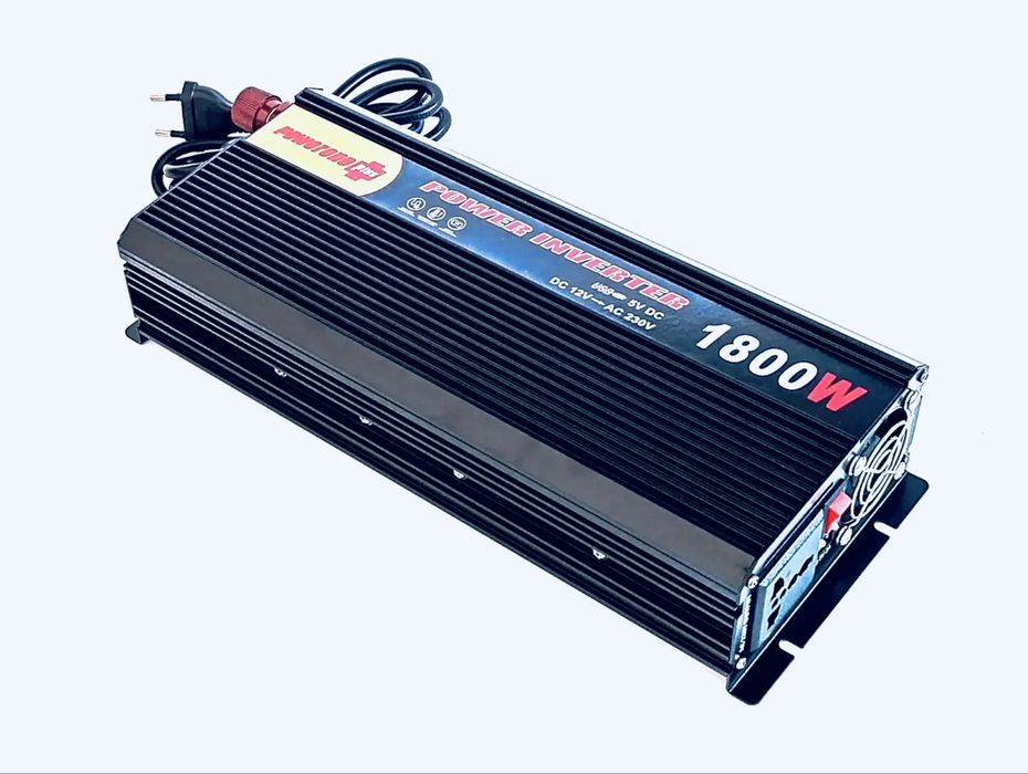 Перетворювач напруги інвертор PowerOne Plus 12-220 1800w є зарядка 20A