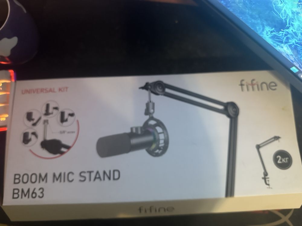 Мікрофон Hyperx Solocast + пантограф Fifine BM63
