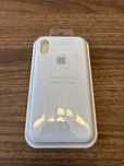 Silicone case z Apple logo iPhone X/XS biały pokrowiec silikon kejs