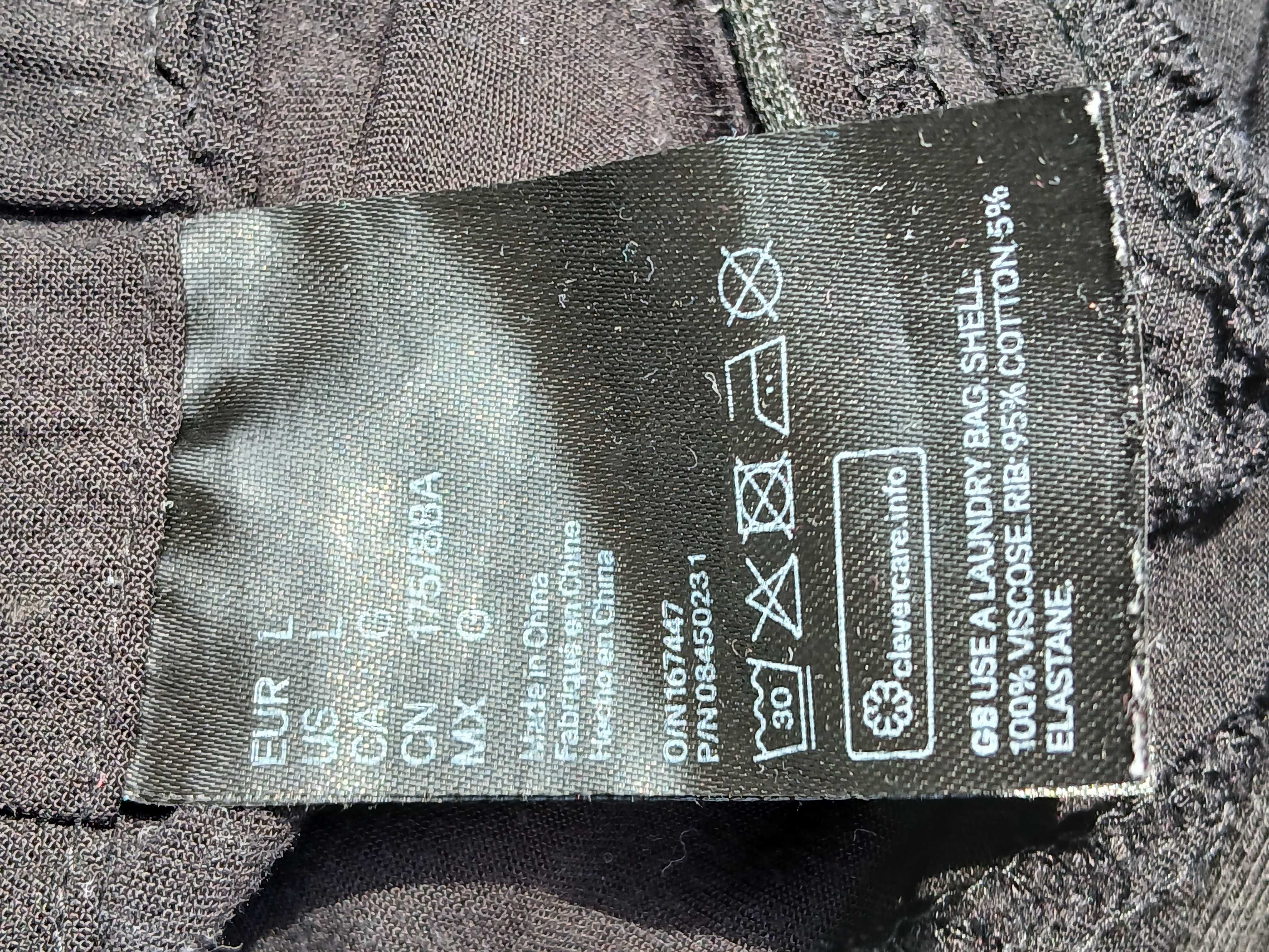 H&M mama krótkie spodenki ciążowe czarne  r. L