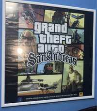 Quadro com poster do Grand Theft Auto: San Andreas