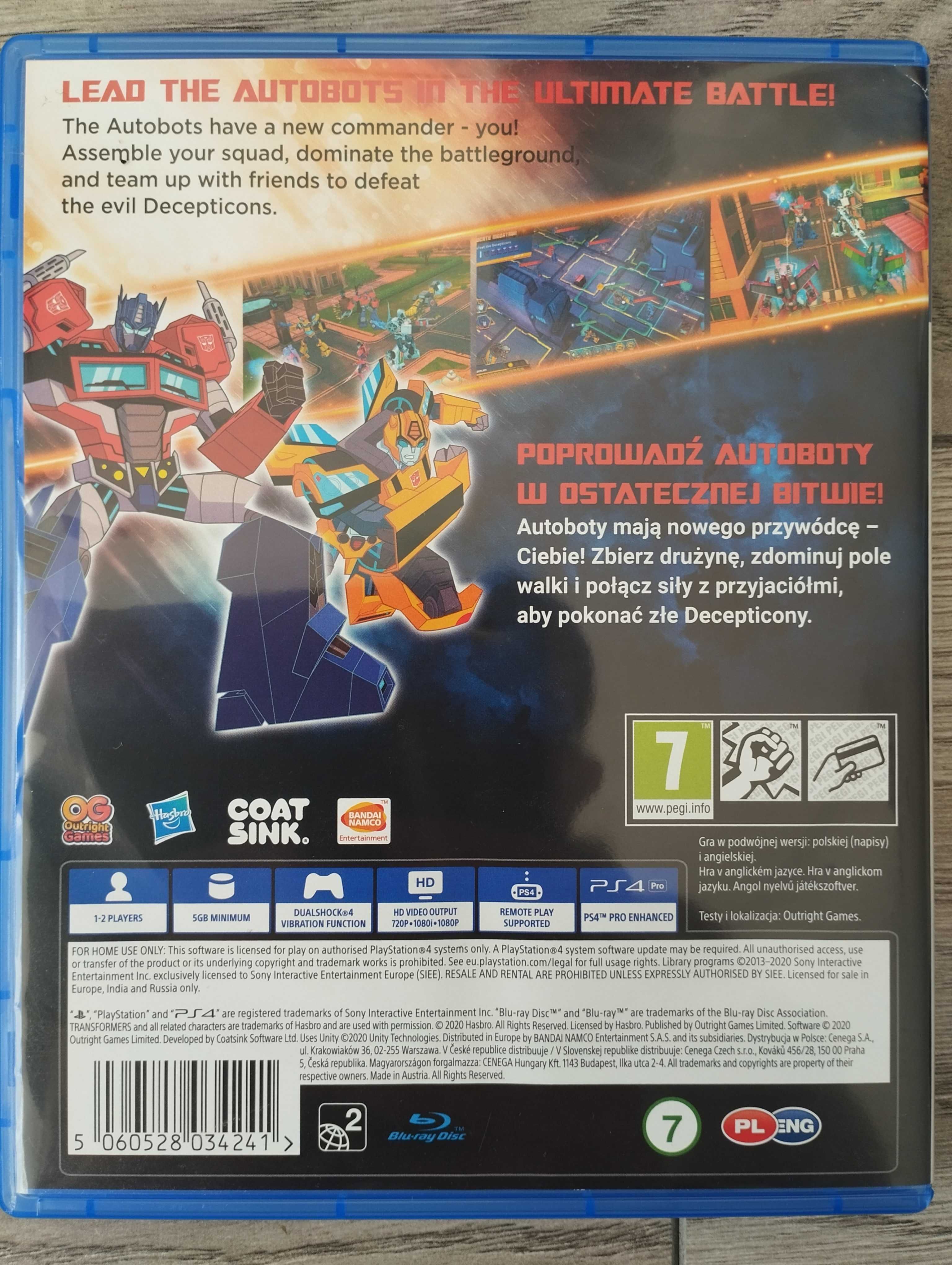 Gra Transformers Battlegrounds Polska Wersja  PS4/PS5 Playstation