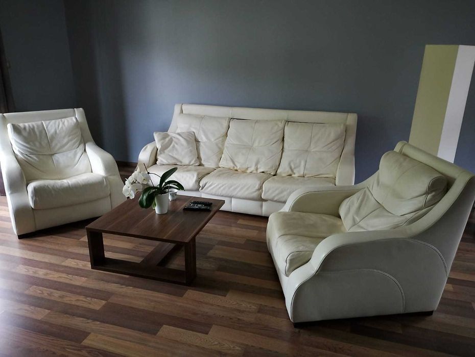 Sprzedam komplet wypoczynkowy firmy Kler - skóra naturalna