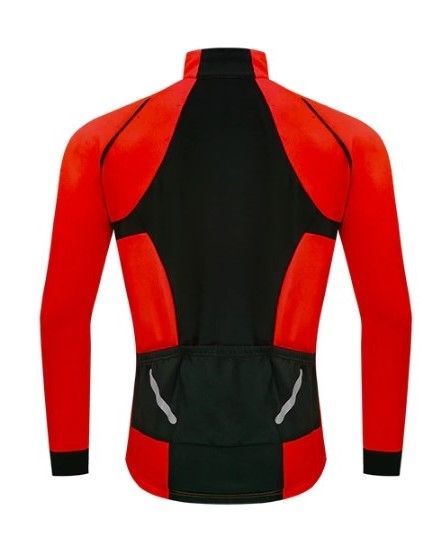 Kurtka rowerowa kolarska ocieplana rowerowa czerowna L/XL