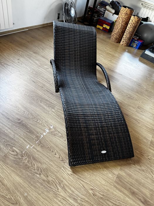Leżanka technorattan sauna basen taras balkon ogród
