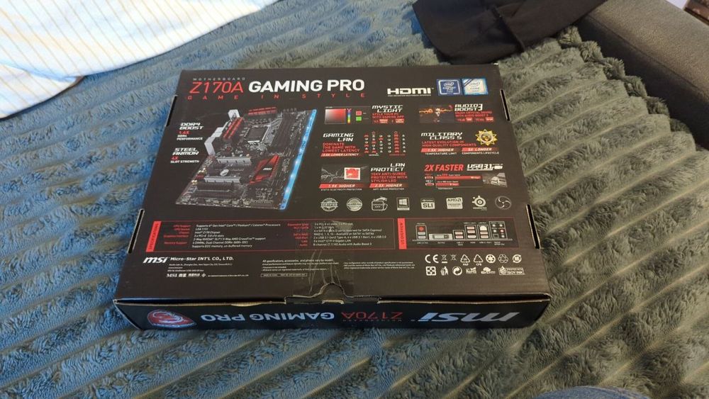 Комплект Материнська плата MSI GAMING PRO Z170 Intel Core I5 6600