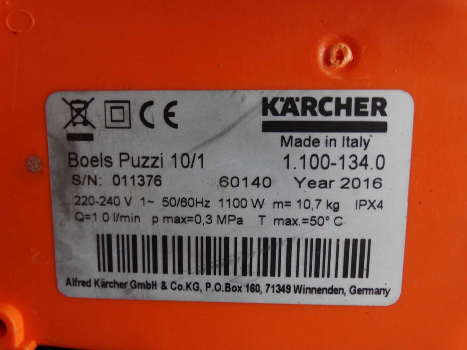 Profesjonalny odkurzacz piorący Karcher PUZZI 10/1 * 2 ssawki