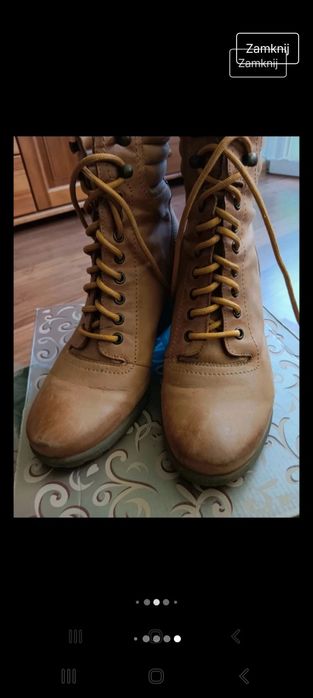 Skórzane botki damskie Lasocki 39