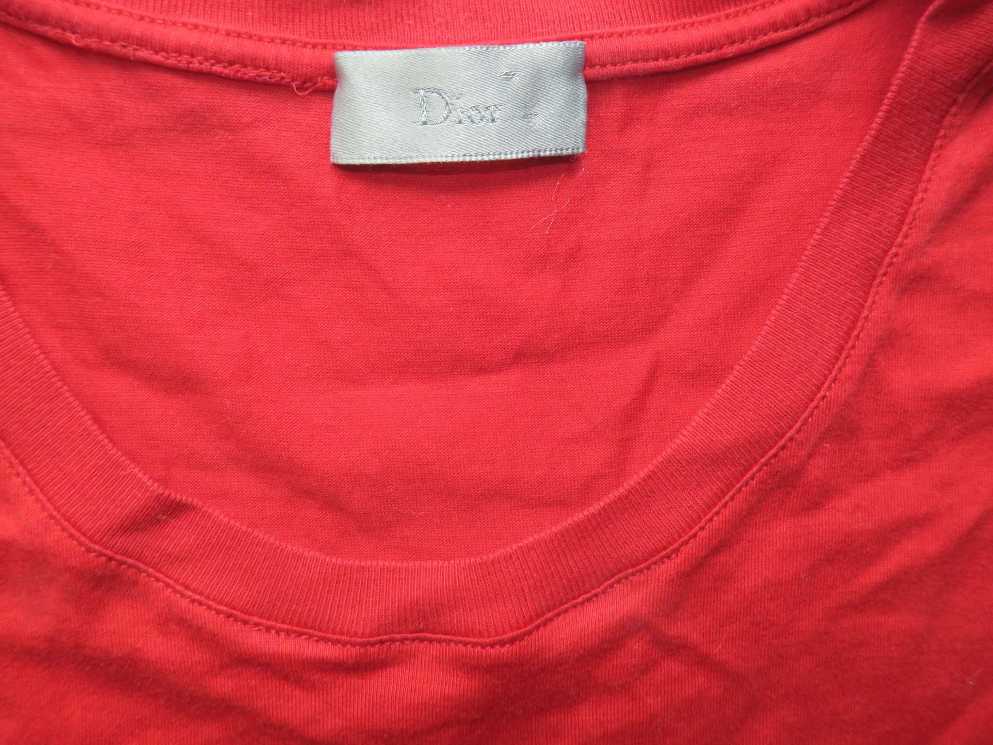 Dior koszulka koszulka z logo pszczółka t-shirt 50/M/L