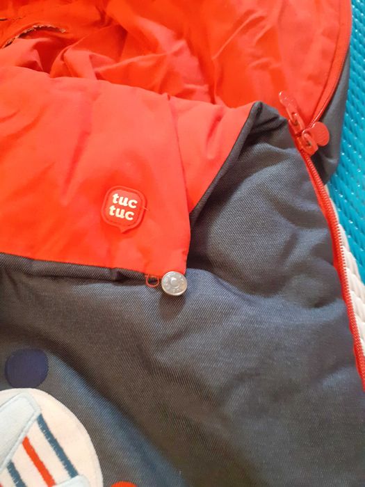 Forra de ovo com saco protetor térmico e capota (Tuc Tuc) - IMPECÁVEL