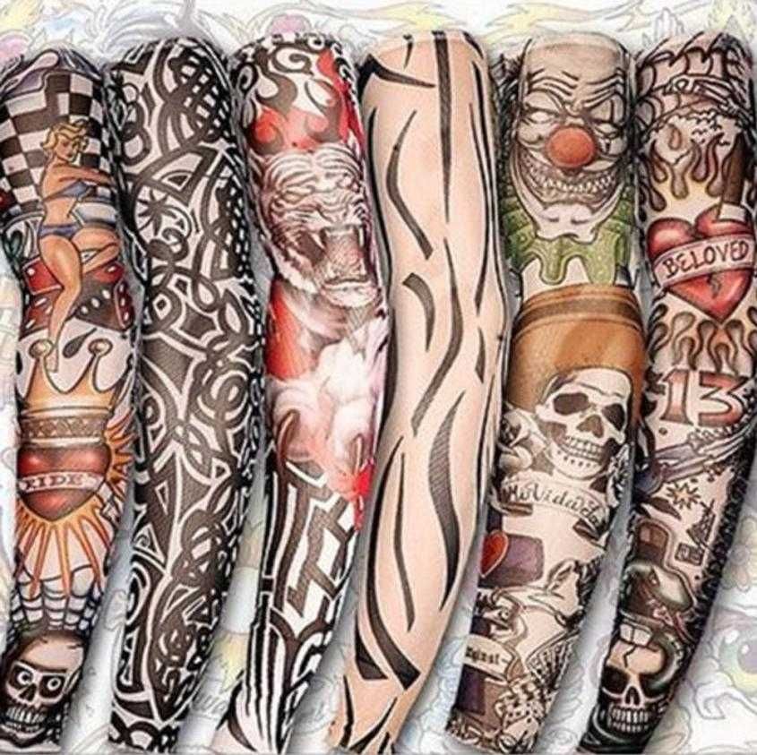 Рукав татуировка на руку Имитация Тату рукав Fake Tattoo tatoo Sleeve