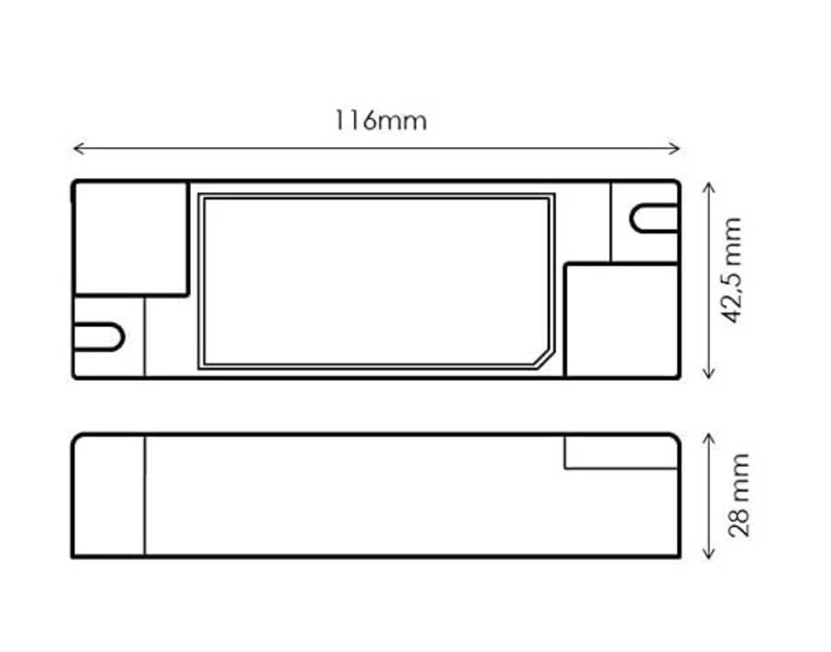 HuaTec Zasilacz Sterownik LED  40W 900mA - 1050mA Flickerfree - NOWY