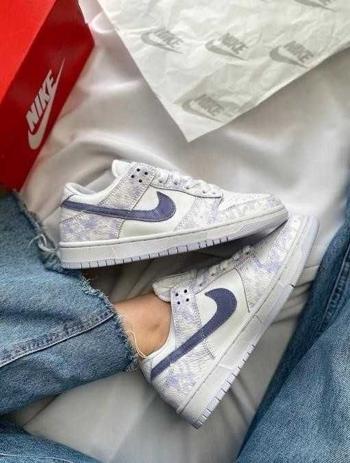 Кроссовки Nike Dunk Low Purple Pulse 36-46 Кожа найк Знижжка!