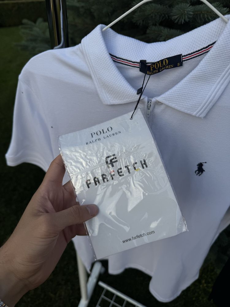 Полузамок Polo Ralph Lauren футболка чоловіча Поло Ральф воротник літо