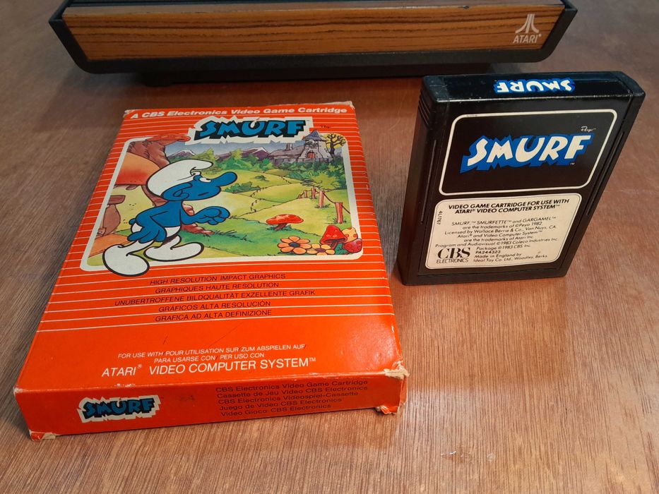 Atari 2600 - SMURF + caixa - PAL - testado