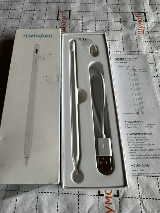 Стилус Metapen iPad Pencil A8 для iPad