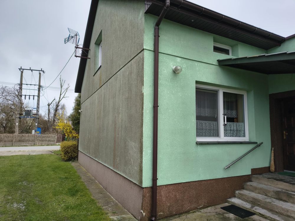Mycie wysokocisnieniowe elewacji dachów i kostki,budynki inwentarskie