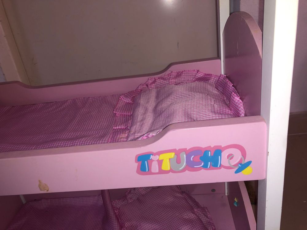 Cama ou Caminha dupla de bonecos bebés Titucho