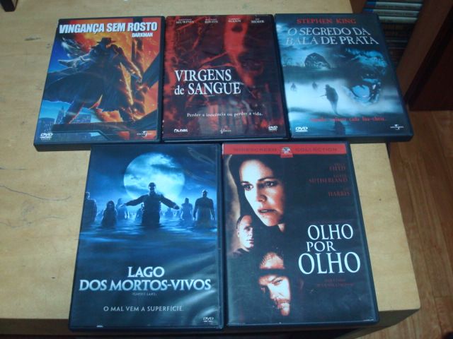 lote 21 filmes terror originais, etc