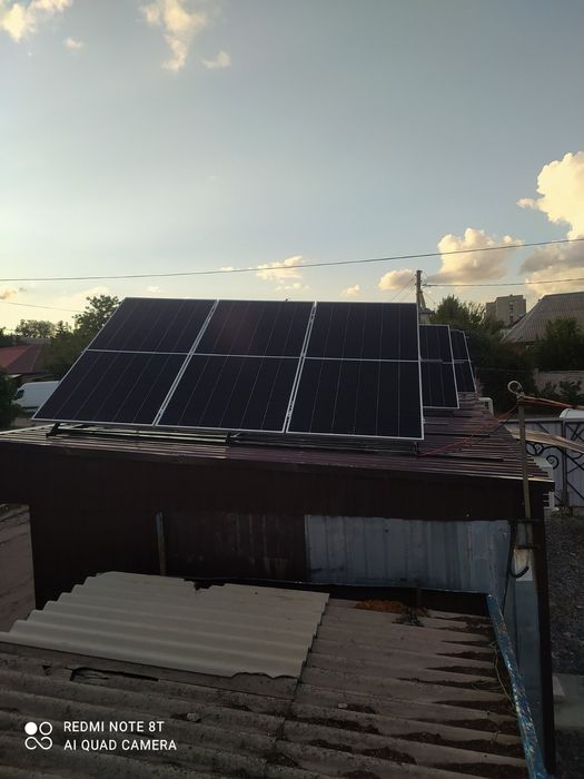 Установка солнечных панелей.Изготовление металлоконструкций под панели