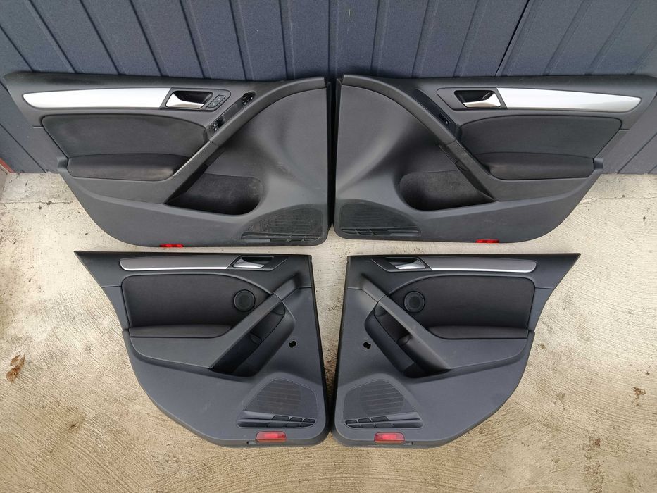 Golf 6 VI *LA7T *Lusterko prawe lewe *Boczek Tapicerka drzwi *Fotele
