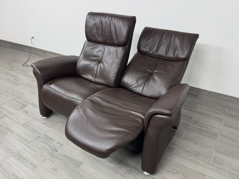 Доставка! Шкіряний диван ! Електро реклайнер ! Бренд Himolla