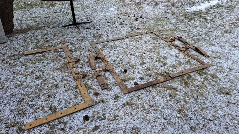 Wielkie zawiasy do dużej brama, stodoły. Komplet