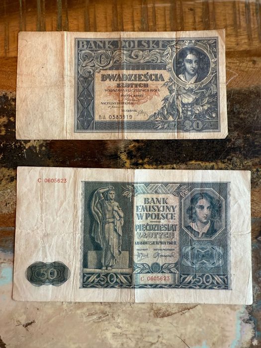 Stare banknoty Polskie