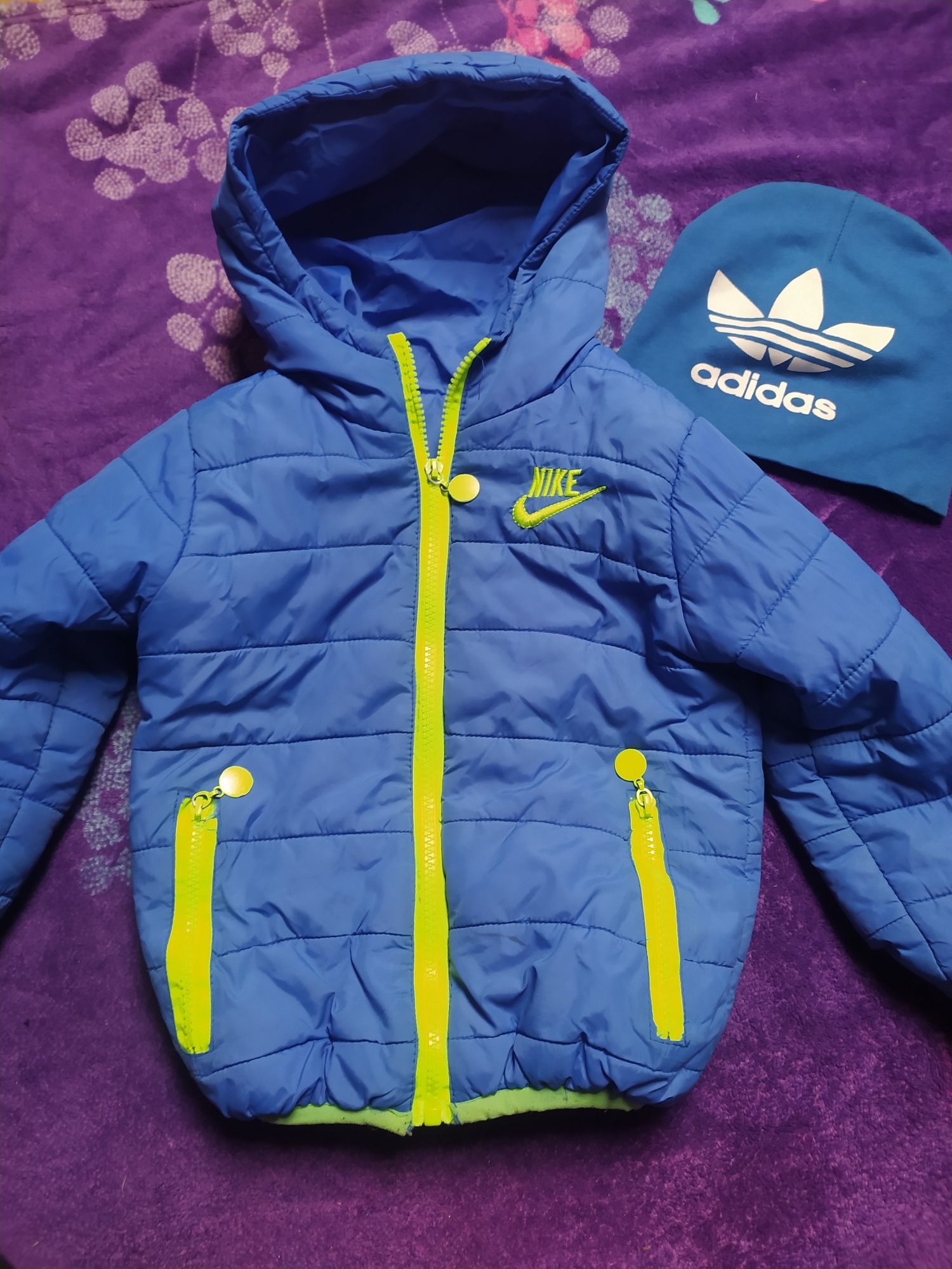 Kurtka czapka nike adidas