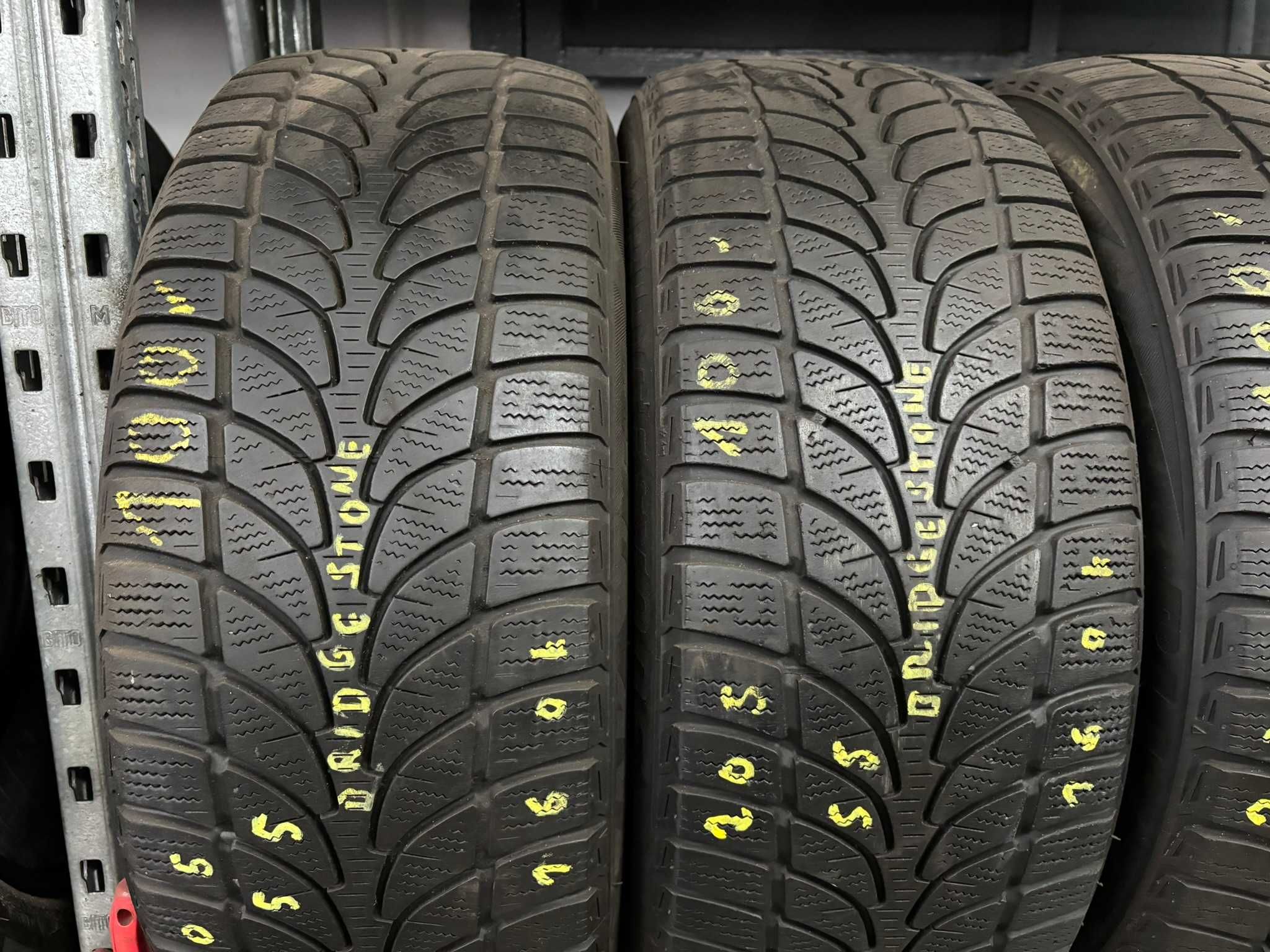 4X Opony Zimowe 205/55R16 91H BRIDGESTONE BLIZZAK LM-32 6.1MM Spr Całe