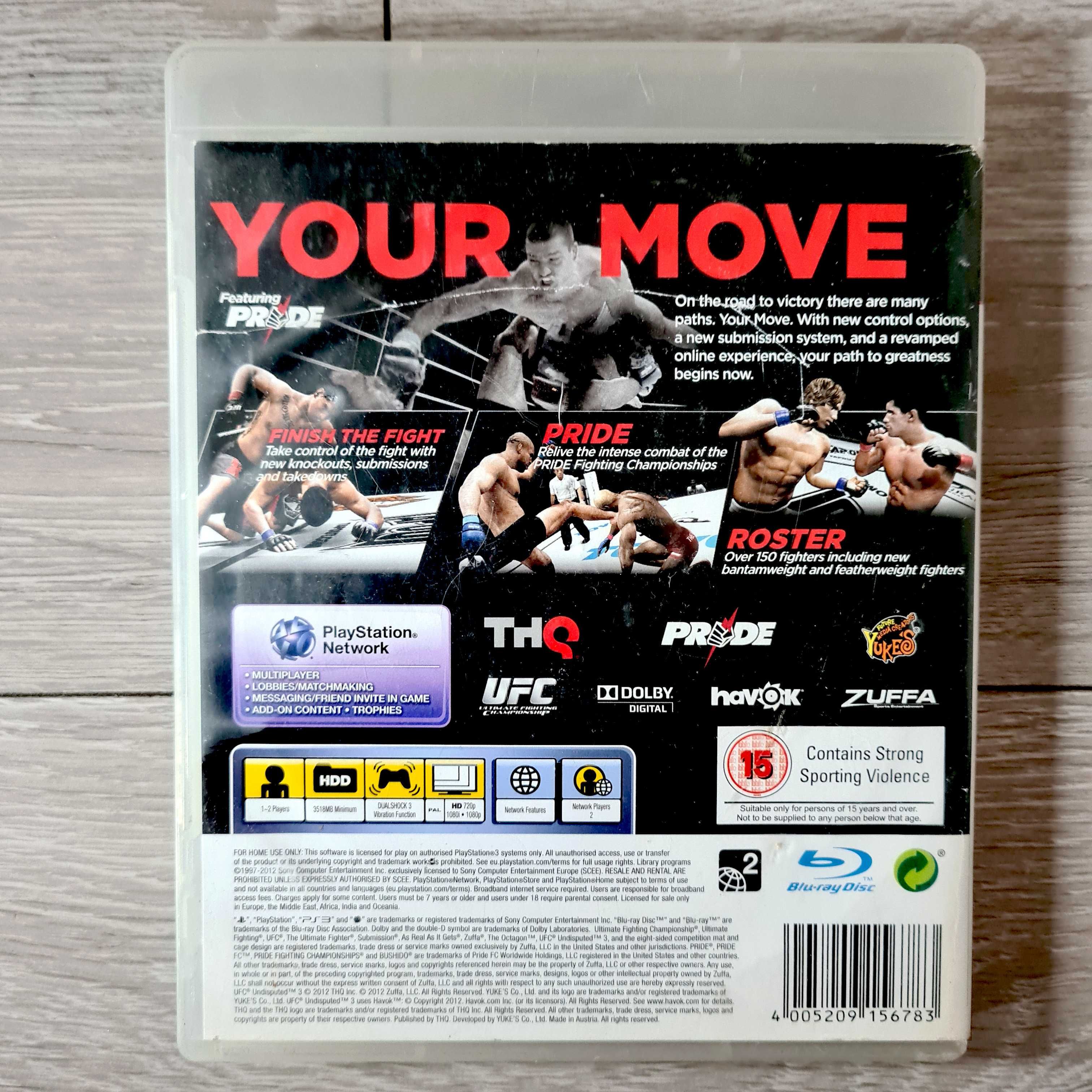 UFC 3 Undisputed Ps3 MMA Pudełkowa