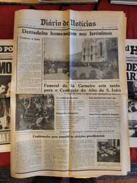 Jornais morte de Sá Carneiro (quatro)